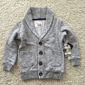 New sovereign code sweater cardigan jacket button grey shawl jacket collar- 2 2T